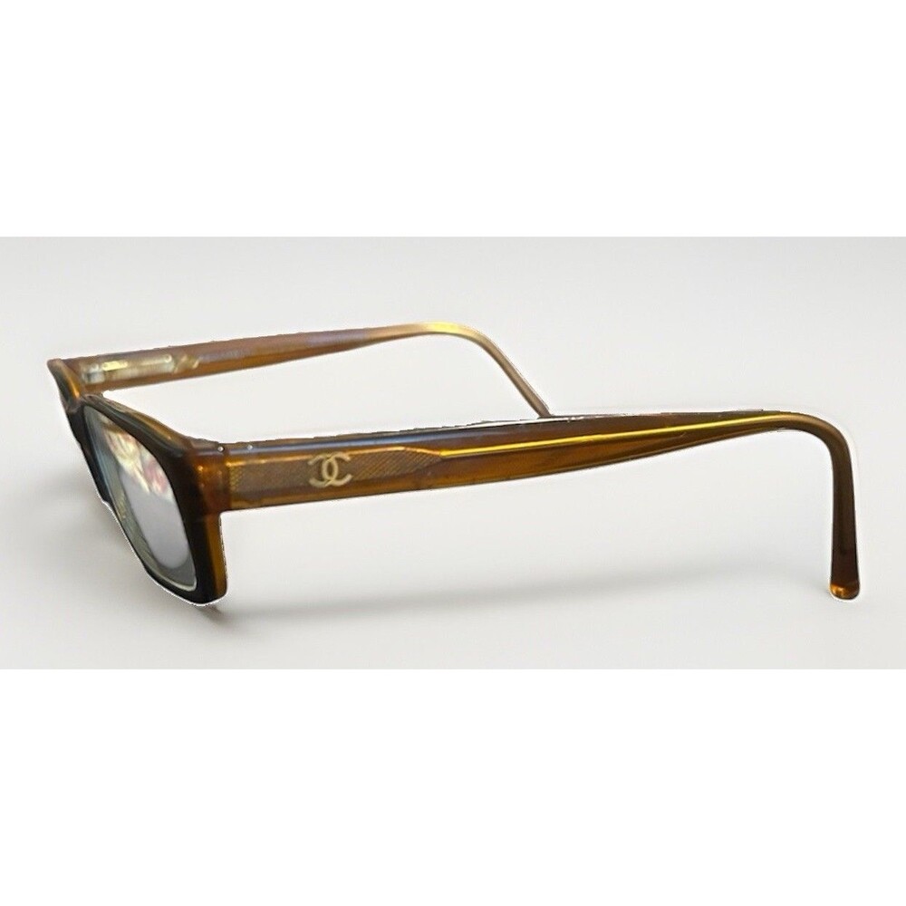 Chanel 3013 c.584 Square Brown Eyeglasses 51□16 135 Optical Frames Only Case